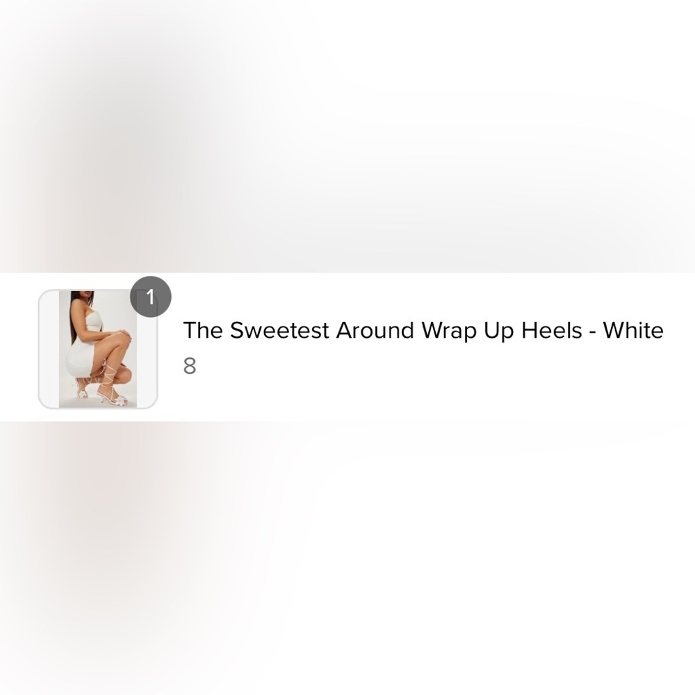 Fashion Nova White Floral Sandals